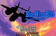 Blue Wing Blitz Title Screen